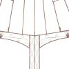 Garden Pavilion Antique Brown 13.1' Iron