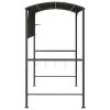 Gazebo with Roof 86.6"x43.3"x78.7" Anthracite
