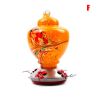 Hummingbird Feeder for Outdoors Hand Blown Colorful Glass Feeder with Ant Moat Gardening Supplies Bird Feeder Ant Proof